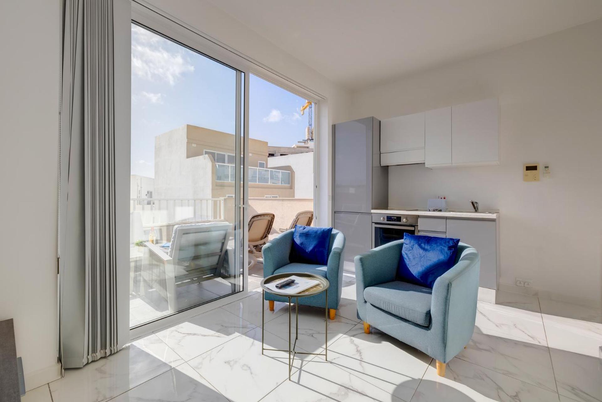 Appartement Charming 1br Penthouse In Gzira Sliema
